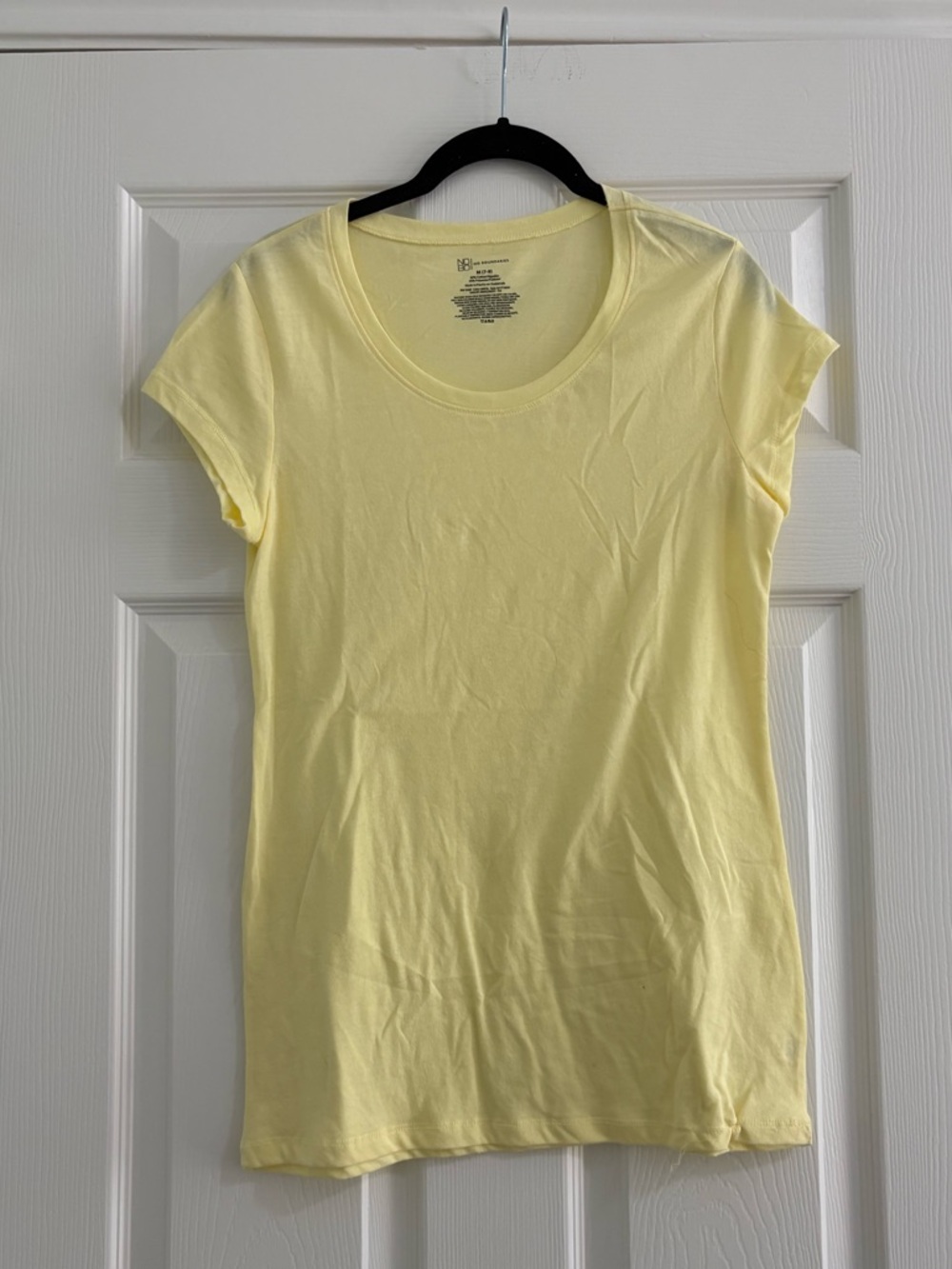 NOBO Pale Yellow Short Sleeve Crewneck Tee